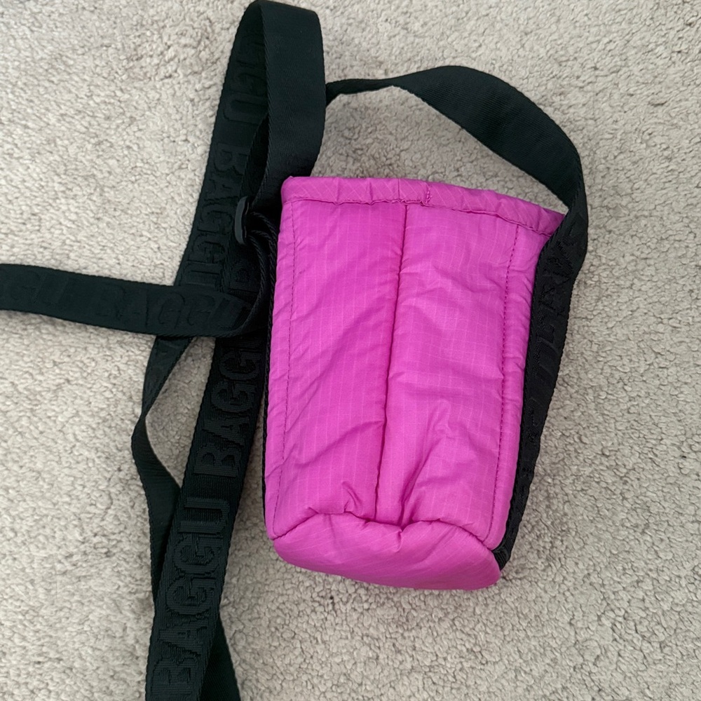 BAGGU Puffy Water Bottle Sling - pink